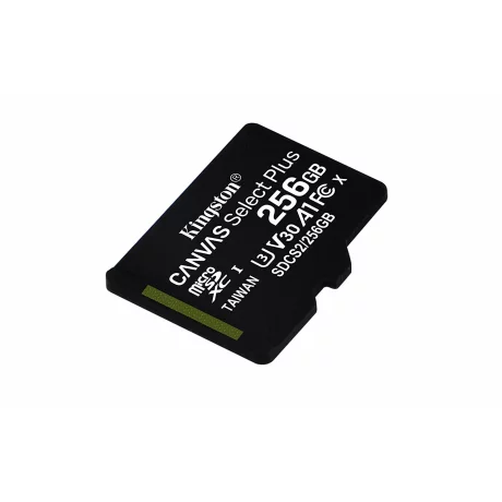 CARD MicroSD KINGSTON, 256 GB, microSDXC, clasa 10, standard UHS-I U3, &quot;SDCS2/256GBSP&quot;