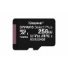 CARD MicroSD KINGSTON, 256 GB, microSDXC, clasa 10, standard UHS-I U3, &quot;SDCS2/256GBSP&quot;