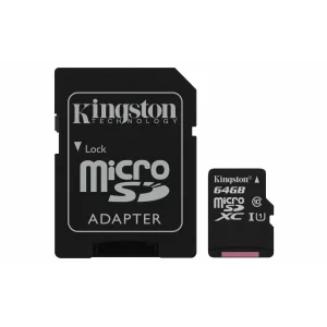 CARD MicroSD KINGSTON, 64 GB, MicroSDXC, clasa 10, standard UHS-I U1, &quot;SDCS/64GB&quot;