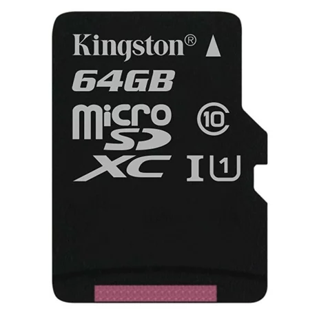 CARD MicroSD KINGSTON, 64 GB, MicroSDXC, clasa 10, standard UHS-I U1, &quot;SDCS/64GBSP&quot;