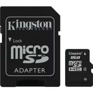 CARD MicroSD KINGSTON, 8 GB, MicroSDHC, clasa 4, standard nu e cazul, &quot;SDC4/8GB&quot;