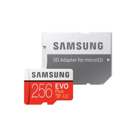 CARD MicroSD SAMSUNG, 256 GB, MicroSDXC, clasa 10, standard UHS-I U3, &quot;MB-MC256GA/EU&quot;