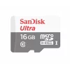 CARD MicroSD SANDISK, 16 GB, microSDHC, clasa 10, standard UHS-I U1, &quot;SDSQUNS-016G-GN3MN&quot;