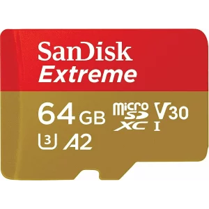 Card MicroSD SANDISK, 64 GB, microSDXC, clasa 10, standard UHS-I U3, SDSQXA2-064G-GN6MA