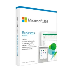 LICENTA retail MICROSOFT, tip Office 365 Business Premium pt PC si Mac, 64/32 biti, engleza, 1 utilizator, valabilitate 1 an, utilizare Business, &quot;KLQ-00461&quot;