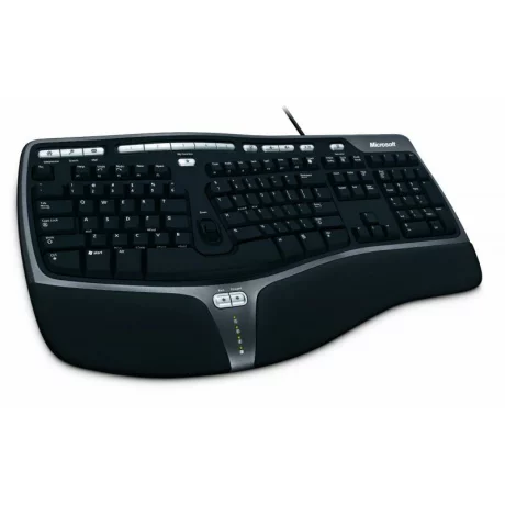 TASTATURI MICROSOFT, &quot;Natural Ergonomic&quot;, cu fir, 125 taste format standard (104-108 taste), USB, negru, &quot;B2M-00022&quot;  (include TV 0.75 lei)