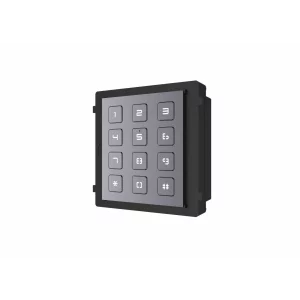 MODUL extensie HIKVISION, pt videointerfon cu tastatura, permite formarea codului de apartament sau a codului de acces, montaj aplicat sau ingropat (accesoriile de montaj nu sunt incluse), iluminare pe timp de noapte &quot;DS-KD-KP&quot;