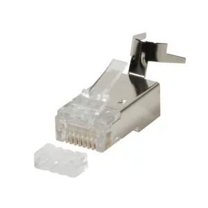 MUFA RJ-45 LOGILINK pt. cablu UTP, FTP, SFTP, Cat5e | Cat6 | Cat6a | Cat7 | Cat7a | Cat8.1, RJ-45 (T), ecranat, plastic cu metal, 50 buc, &quot;MP0033&quot;