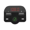 MODULATOR AUTO FM SPACER, Bluetooth 5.0, 2xUSB max. 5V/3.1A, 12V-24V, max. 10-15m, mic max. 0-1m, format MP3/WMA, 206 canale 87.5-108Mhz, USB disk, microSD,  answer/reject/hang up/redial, protectie circuit, black, &quot;SPFM-02&quot;