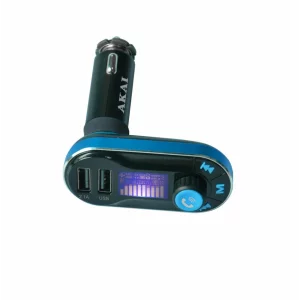 MODULATOR FM AKAI, Bluetooth, format MP3 | WMA, USB x 2, SD, montare la priza auto, &quot;FMT-66B&quot;