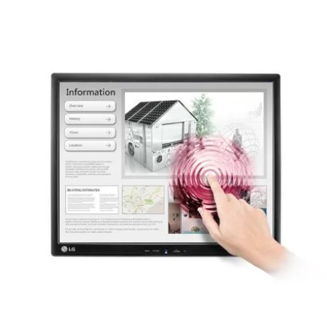 MONITOR LG 19&quot;, afisaj indoor, touchscreen, IPS, SXGA (1280 x 1024), Clasic, 230 cd/mp, 14 ms, VGA, &quot;19MB15T-I.AEU&quot; (include TV 5 lei)