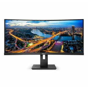 MONITOR PHILIPS 34&quot;, multimedia, SVA, UWQHD (3440 x 1440), Wide, curbat, 300 cd/mp, 5 ms, HDMI, DisplayPort, &quot;346B1C/00&quot; (include TV 5 lei)