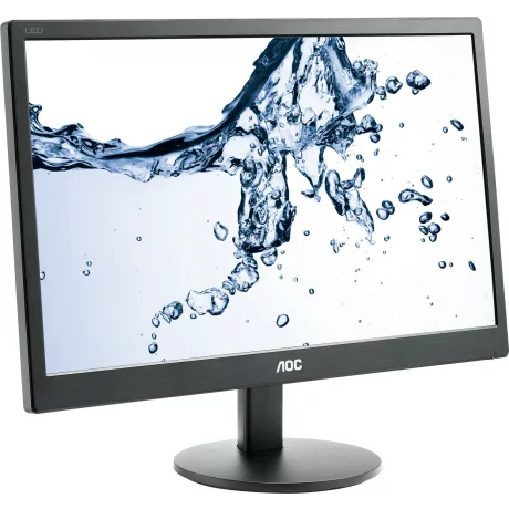 MONITOR AOC 18.5&quot;, home, office, TN, HD (FWXGA) (1366 x 768), Wide, 200 cd/mp, 5 ms, VGA, &quot;E970SWN&quot; (include TV 5 lei)