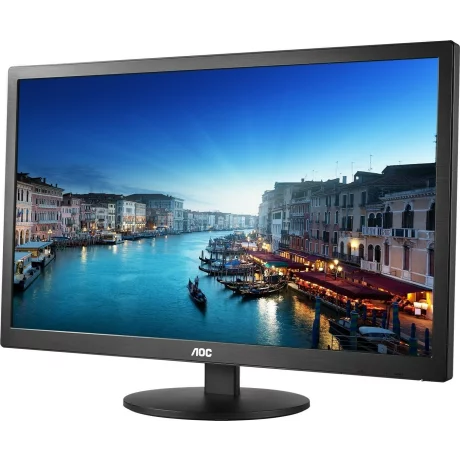 MONITOR AOC 19.5&quot;, home, office, TN, HD+ (1600 x 900), Wide, 200 cd/mp, 5 ms, VGA, &quot;E2070SWN&quot; (include TV 5 lei)