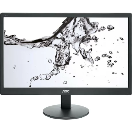 MONITOR AOC 19.5&quot;, home, office, TN, HD+ (1600 x 900), Wide, 200 cd/mp, 5 ms, VGA, &quot;E2070SWN&quot; (include TV 5 lei)