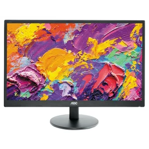 MONITOR AOC 23.6&quot;, home, office, MVA, Full HD (1920 x 1080), Wide, 250 cd/mp, 5 ms, VGA, DVI, &quot;M2470SWDA2&quot; (include TV 5 lei)