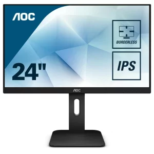 MONITOR AOC 23.8&quot;, home, office, IPS, Full HD (1920 x 1080), Wide, 250 cd/mp, 5 ms, VGA, DVI, HDMI, DisplayPort, &quot;24P1&quot; (include TV 5 lei)