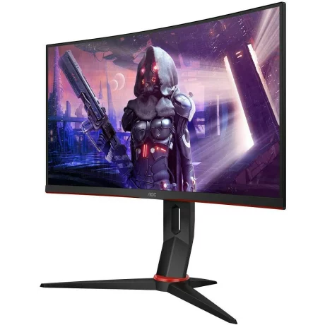 MONITOR AOC 24&quot; gaming, refresh 165Hz, VA, Full HD (1920 x 1080), Wide, curbat, 250 cd/mp, 1 ms, VGA, HDMI x 2, DisplayPort, &quot;C24G2U/BK &quot; (include TV 5 lei)