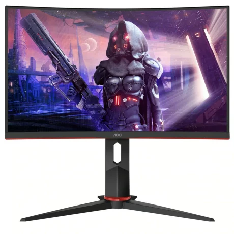 MONITOR AOC 27&quot;, gaming, VA, Full HD, 1920 x 1080, 165 Hz, Wide, curbat, 250 cd/mp, 4 ms, boxe integrate, 4 x USB 3.2, VGA, HDMI x 2, DisplayPort, &quot;C27G2U/BK &quot; (include TV 5 lei)