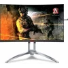 MONITOR AOC 27&quot; gaming, VA, WQHD (2560 x 1440), Wide, curbat, 400 cd/mp, 1 ms, VGA, HDMI x 2, DisplayPort x 2, &quot;AG273QCX&quot; (include TV 5 lei)