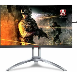 MONITOR AOC 27&quot; gaming, VA, WQHD (2560 x 1440), Wide, curbat, 400 cd/mp, 1 ms, VGA, HDMI x 2, DisplayPort x 2, &quot;AG273QCX&quot; (include TV 5 lei)