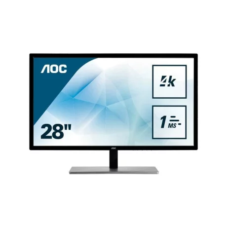MONITOR AOC 28&quot;, home, office, TN, 4K UHD (3840 x 2160), Wide, 300 cd/mp, 1 ms, VGA, DVI, HDMI, DisplayPort, &quot;U2879VF&quot; (include TV 5 lei)
