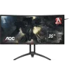 MONITOR AOC 35&quot; gaming, MVA, UWQHD (3440 x 1440), Ultra Wide, curbat, 300 cd/mp, 4 ms, HDMI, DisplayPort, &quot;AG352UCG6&quot; (include TV 5 lei)