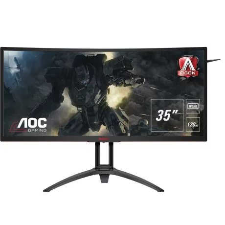 MONITOR AOC 35&quot; gaming, MVA, UWQHD (3440 x 1440), Ultra Wide, curbat, 300 cd/mp, 4 ms, HDMI, DisplayPort, &quot;AG352UCG6&quot; (include TV 5 lei)