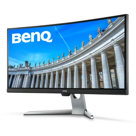 MONITOR BENQ 35&quot;, multimedia, VA, UWQHD (3440 x 1440), Ultra Wide, curbat, 300 cd/mp, 4 ms, HDMI x 2, DisplayPort, &quot;EX3501R&quot; (include TV 5 lei)