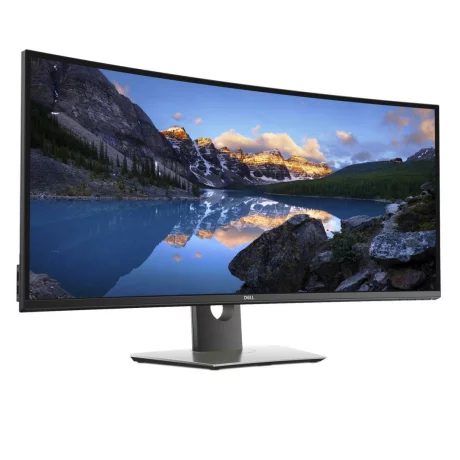 MONITOR DELL 37.5&quot;, home, office, IPS, WQHD+ (3840 x 1600), Ultra Wide, curbat, 350 cd/mp, 5 ms, HDMI x 2, DisplayPort, &quot;U3818DW&quot; (include TV 5 lei)