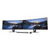 MONITOR DELL 37.5&quot;, home, office, IPS, WQHD+ (3840 x 1600), Ultra Wide, curbat, 350 cd/mp, 5 ms, HDMI x 2, DisplayPort, &quot;U3818DW&quot; (include TV 5 lei)