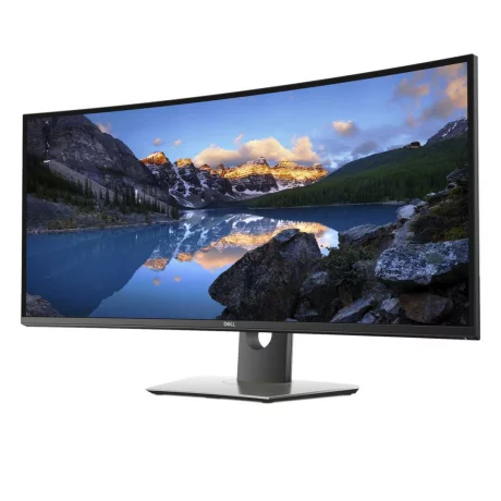 MONITOR DELL 37.5&quot;, home, office, IPS, WQHD+ (3840 x 1600), Ultra Wide, curbat, 350 cd/mp, 5 ms, HDMI x 2, DisplayPort, &quot;U3818DW&quot; (include TV 5 lei)