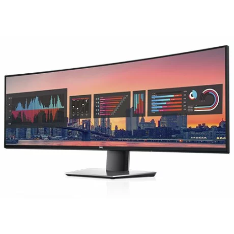 MONITOR DELL 49&quot;, multimedia, IPS, 5K UHD (5120 x 1440), Ultra Wide, curbat, 350 cd/mp, 5 ms, HDMI x 2, DisplayPort, &quot;210-ARGK&quot; (include TV 5 lei)