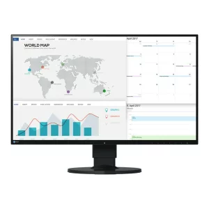 MONITOR Eizo 27&quot;, grafica, IPS, WQHD (2560 x 1440), Wide, 350 cd/mp, 5 ms, HDMI, DisplayPort, &quot;EV2780-BK&quot; (include TV 5 lei)