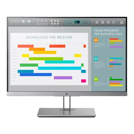 MONITOR HP 24&quot;, home, office, IPS, Full HD+ (WUXGA) (1920 x 1200), Wide, 300 cd/mp, 1 ms, VGA, HDMI, DisplayPort, &quot;1FH49AA&quot; (include TV 5 lei)