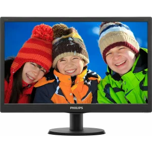 MONITOR PHILIPS 18.5&quot;, home, office, TN, HD (FWXGA) (1366 x 768), Wide, 200 cd/mp, 5 ms, VGA, &quot;193V5LSB2/10&quot; (include TV 5 lei)