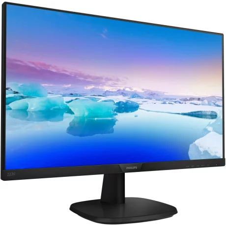 MONITOR PHILIPS 21.5&quot;, home, office, IPS, Full HD (1920 x 1080), Wide, 250 cd/mp, 5 ms, VGA, DVI, HDMI, &quot;223V7QDSB/00&quot; (include TV 5 lei)