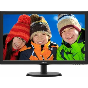 MONITOR PHILIPS 21.5&quot;, home, office, TN, Full HD (1920 x 1080), Wide, 200 cd/mp, 5 ms, VGA, HDMI, &quot;223V5LHSB2/00&quot; (include TV 5 lei)