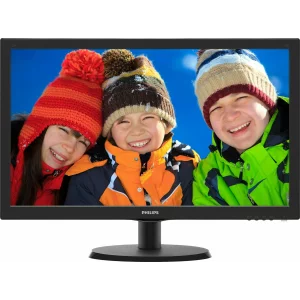 MONITOR PHILIPS 21.5&quot;, home, office, TN, Full HD (1920 x 1080), Wide, 250 cd/mp, 5 ms, VGA, HDMI, &quot;223V5LHSB/00&quot; (include TV 5 lei)