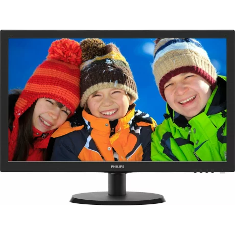 MONITOR PHILIPS 21.5&quot;, home, office, TN, Full HD (1920 x 1080), Wide, 250 cd/mp, 5 ms, VGA, HDMI, &quot;223V5LHSB/00&quot; (include TV 5 lei)
