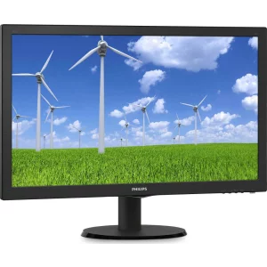 MONITOR PHILIPS 23.6&quot;, home, office, TFT, Full HD (1920 x 1080), Wide, 250 cd/mp, 1 ms, HDMI, DVI, VGA, &quot;243S5LDAB/00&quot; (include TV 5 lei)
