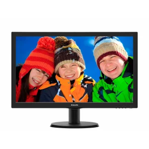MONITOR PHILIPS 23.6&quot;, home, office, TN, Full HD (1920 x 1080), Wide, 250 cd/mp, 1 ms, VGA, DVI, HDMI, &quot;243V5LHAB/00&quot; (include TV 5 lei)