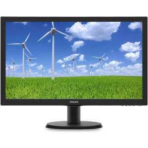 MONITOR PHILIPS 23.6&quot;, home, office, TN, Full HD (1920 x 1080), Wide, 250 cd/mp, 5 ms, VGA, DVI, &quot;243S5LSB5/00&quot; (include TV 5 lei)