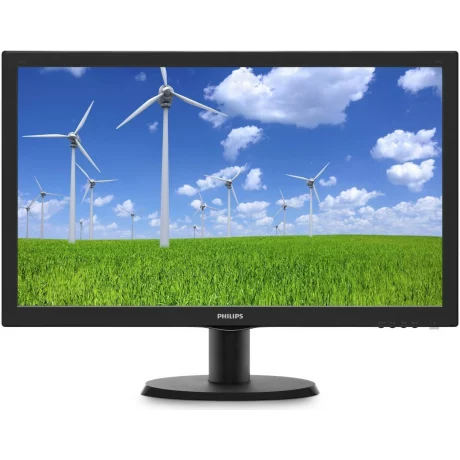 MONITOR PHILIPS 23.6&quot;, home, office, TN, Full HD (1920 x 1080), Wide, 250 cd/mp, 5 ms, VGA, DVI, &quot;243S5LSB5/00&quot; (include TV 5 lei)