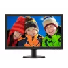 MONITOR PHILIPS 23.6&quot;, home, office, VA, Full HD (1920 x 1080), Wide, 250 cd/mp, 8 ms, VGA, DVI, &quot;243V5QHABA/00&quot; (include TV 5 lei)