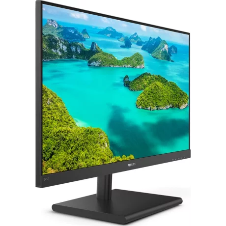 MONITOR PHILIPS 23.8&quot;, home, office, IPS, WQHD (2560 x 1440), Wide, 250 cd/mp, 4 ms, HDMI, VGA, DisplayPort, &quot;245E1S/00&quot; (include TV 5 lei)