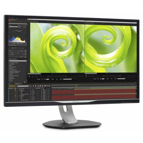 MONITOR PHILIPS 31.5&quot;, grafica, VA, 4K UHD (3840 x 2160), Wide, 300 cd/mp, 4 ms, VGA, DVI, HDMI, DisplayPort, &quot;328P6VJEB/00&quot; (include TV 5 lei)