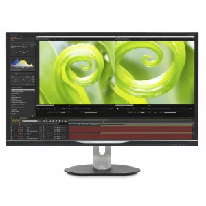 MONITOR PHILIPS 31.5&quot;, grafica, VA, 4K UHD (3840 x 2160), Wide, 300 cd/mp, 4 ms, VGA, DVI, HDMI, DisplayPort, &quot;328P6VJEB/00&quot; (include TV 5 lei)