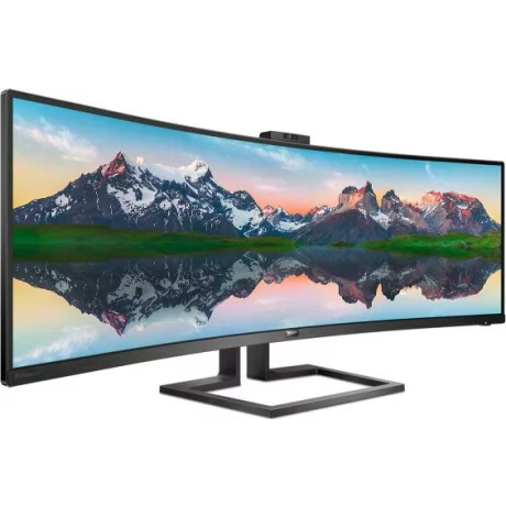 MONITOR PHILIPS 43&quot;, multimedia, VA, DFHD+ (3840 x 1200), Ultra Wide, curbat, 450 cd/mp, 4 ms, HDMI, DisplayPort, &quot;439P9H/00&quot; (include TV 5 lei)