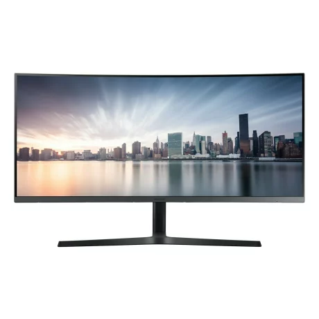 MONITOR SAMSUNG 34&quot;, grafica, VA, UWQHD (3440 x 1440), Ultra Wide, curbat, 300 cd/mp, 4 ms, HDMI, DisplayPort, &quot;LC34H890WJUXEN&quot; (include TV 5 lei)